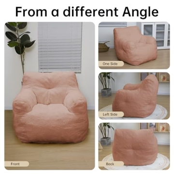 Luxurious DKLGG Sherpa Bean Bag Chair for Cozy Spaces