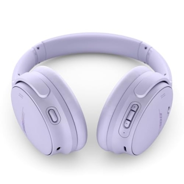 Bose QuietComfort Wireless Noise Cancelling Headphones, Bluetooth Over Ear Headphones with Up to 24 Hours of Battery Life, Chilled Lilac - Limited Edition Color (Renewed)