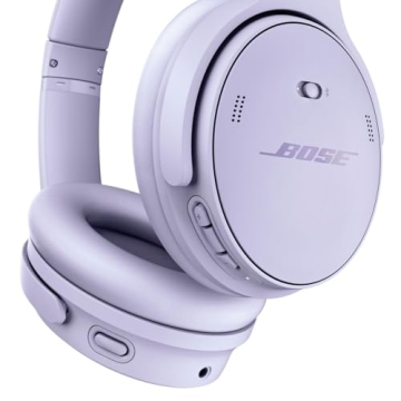 Bose QuietComfort Wireless Noise Cancelling Headphones, Bluetooth Over Ear Headphones with Up to 24 Hours of Battery Life, Chilled Lilac - Limited Edition Color (Renewed)