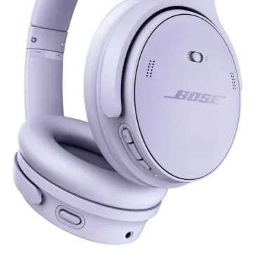 Bose QuietComfort Wireless Noise Cancelling Headphones, Bluetooth Over Ear Headphones with Up to 24 Hours of Battery Life, Chilled Lilac - Limited Edition Color (Renewed)