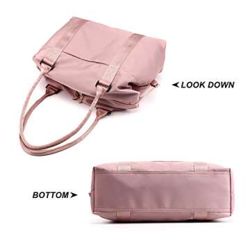 Pink Duffle Tote Bag for Women Travel Bag with Trolley Sleeve