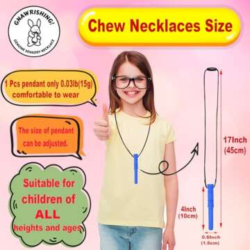 Durable Sensory Chew Necklace for Kids - GNAWRISHING