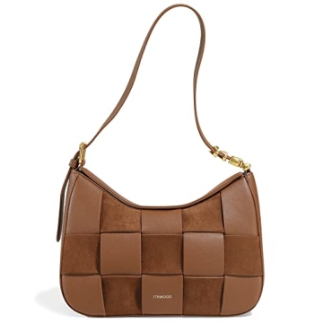 ITAMOOD Genuine Leather Shoulder Bag for Women, Elegant and Trendy Handbag, Large Capacity Lady Purs...