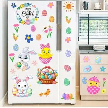 Adorable Easter Window Clings for Holiday Decorations