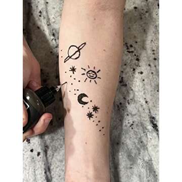 H Cone Paste Bottle - For Faux Freckles, Temporary Tattoos and body