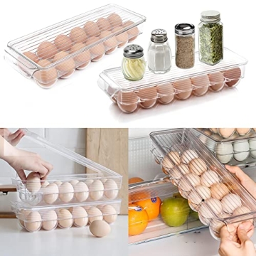 Alpacasso Fridge Organizer Bins for Clutter-Free Kitchen