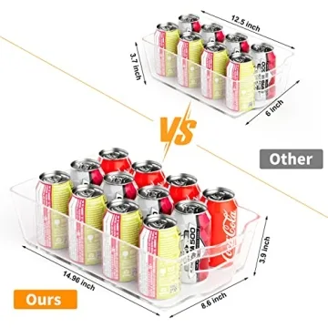 Alpacasso Fridge Organizer Bins for Clutter-Free Kitchen