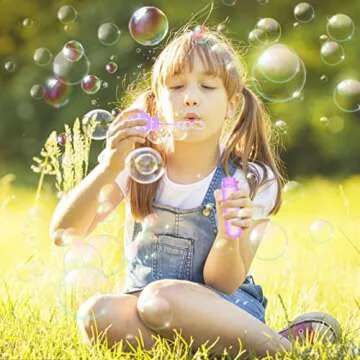 Winrayk Frozen Bubble Wands for Kids Party Favors, 24 Large Snowflake Bubbles Bulk with Gift Card, Christmas Pinata Filler Goodie Bag Stuffer Classroom Prize Winter Elsa Toys Boys Girls Birthday Gifts