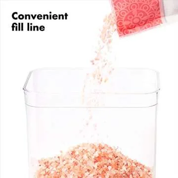 OXO Good Grips POP Container - Airtight Food Storage - Small Square Mini 0.4 Qt Ideal for baking powder, spices, dried herbs and chiles