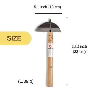 Nascom Japanese Gardening Tool Hand Weeder - The Ultimate Weeding Tool Made in Japan