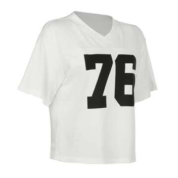 Generic Summer Fashion V Neck T Shirt Digital Print Short Sleeve Loose Fit Casual Streetwear Top for Women Work Shirt (White, S), Small