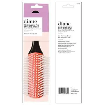Diane Pro Nylon Pin 9 Row Detangling Hair Brush