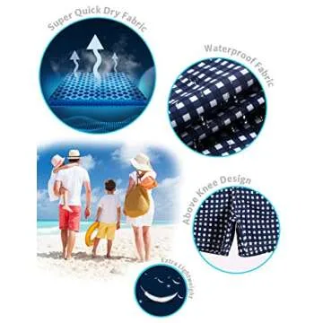 MaaMgic Boys Swim Trunks - Stylish Toddler Swim Shorts