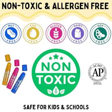 Kwik Stix Solid Tempera Paint Sticks for Kids - 60 Colors