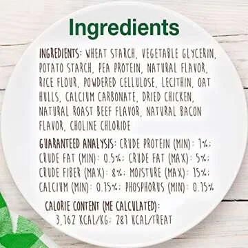 Nylabone Healthy Edibles Natural Dog Chews Long Lasting Chicken Flavor Treats for Dogs, Medium/Wolf (2 Count)