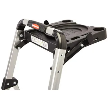 Lightweight Aluminum 3-Step Ladder with Project Tray