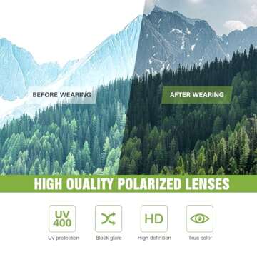 Men's Polarized Sports Sunglasses UV400 | Foliful 3 Pack