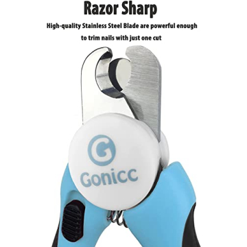 Gonicc Pet Nail Clippers with Safety Guard & Free Nail File