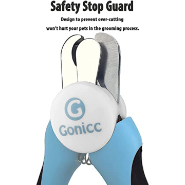 Gonicc Pet Nail Clippers with Safety Guard & Free Nail File