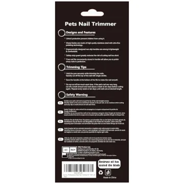 Gonicc Pet Nail Clippers with Safety Guard & Free Nail File