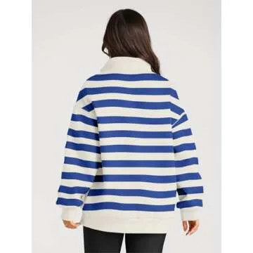 AUTOMET Womens Oversized Sweatshirts Hoodies Half Quarter Zip Pullover Long Sleeve Sweaters Teen Girls Fall Y2K Clothes