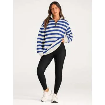 AUTOMET Womens Oversized Sweatshirts Hoodies Half Quarter Zip Pullover Long Sleeve Sweaters Teen Girls Fall Y2K Clothes