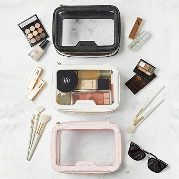 ROWWNYEON Waterproof Travel Makeup Organizer Black