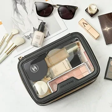 ROWWNYEON Waterproof Travel Makeup Organizer Black