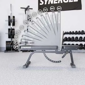 Synergee Adjustable Workout Bench for All Needs