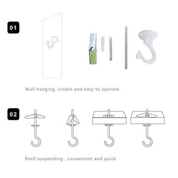 Novel Stuffed Animal Net or Hammock Macrame Toy Display- 6.5ft H,One Hook! Perfect for The Tiny Space in Corner,Wall Ceiling Hanging Net, Stuffies Animal Storage for Kid Room Bedroom Playroom Decor