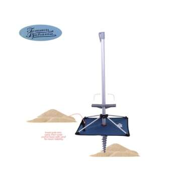 Tommy Bahama Beach Umbrella with Integrated Anchor and Tilt