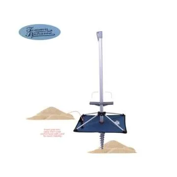 Tommy Bahama Beach Umbrella with Integrated Anchor and Tilt