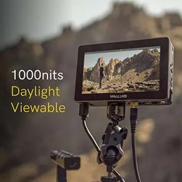 SMALLHD Indie 5 Camera Monitor with Daylight-Viewable 5-Inch Touchscreen Display, 1000nits Brightness, 3G-SDI and HDMI, PageOS 5 Software, Lightweight