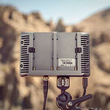 SMALLHD Indie 5 Camera Monitor with Daylight-Viewable 5-Inch Touchscreen Display, 1000nits Brightness, 3G-SDI and HDMI, PageOS 5 Software, Lightweight