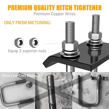MICTUNING Hitch Tightener for a Noise-Free Towing Experience