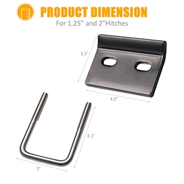 MICTUNING Hitch Tightener for a Noise-Free Towing Experience