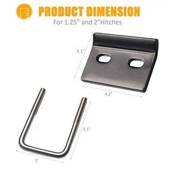 MICTUNING Hitch Tightener for a Noise-Free Towing Experience