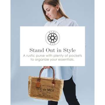 Myra Bags Sel De Mer Upcycled Canvas Hand Bag S-1046