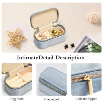 Stylish TAIMY Mini Jewelry Travel Case for Women