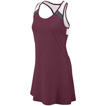 Augusta Sportswear Deuce Dress M Dark Maroon/Graphite/White