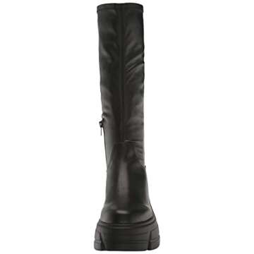 Steve Madden Women's Tero Fashion Boot, Black/Black, 10