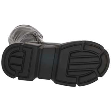 Steve Madden Women's Tero Fashion Boot, Black/Black, 10