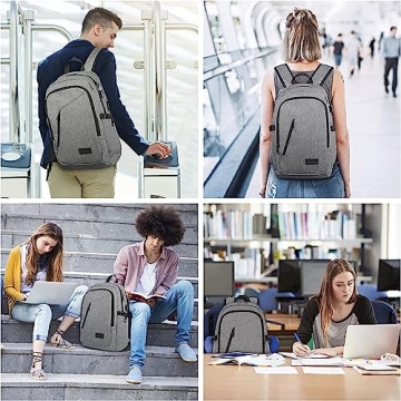 Mancro Laptop Backpack with USB Port and Locking System