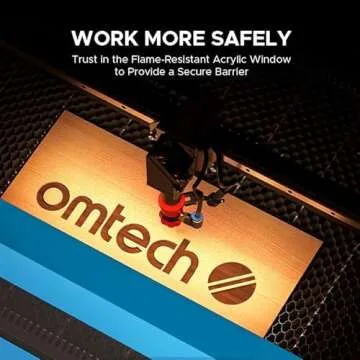 OMTech 90W CO2 Laser Engraver with Autofocus and Water Chiller