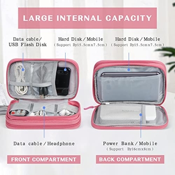 FYY Electronic Organizer Travel Bag Compact Waterproof Pouch