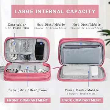 FYY Electronic Organizer Travel Bag Compact Waterproof Pouch