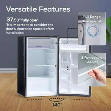 Igloo 3.2 Cu.Ft. Compact Refrigerator with Freezer