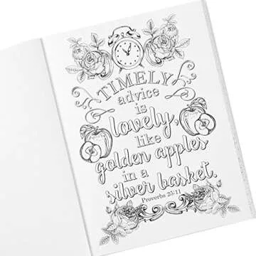 Inspirational Adult Coloring Book with Bible Verses