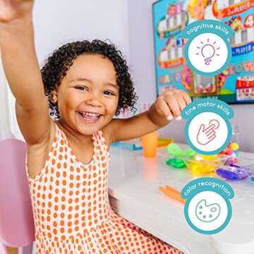 Glo Pals x Sesame Street Water-Activated Light-Up Cubes for Sensory Play (Julia, Cubes Only)