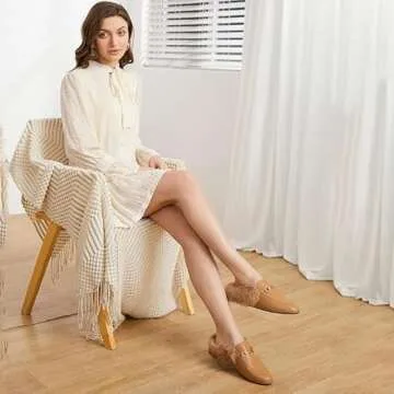 Vertundy Women's Leather Slip-On Mules for Style & Comfort